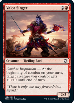Valor Singer - ADVENTURES IN THE FORGOTTEN REALMS - 165/281 - Magic the Gathering Single Card
