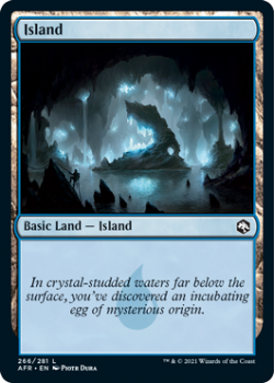 Island - ADVENTURES IN THE FORGOTTEN REALMS - 266/281 - Magic the Gathering Single Card