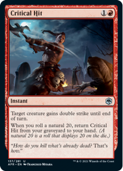 Critical Hit - ADVENTURES IN THE FORGOTTEN REALMS - 137/281 - Magic the Gathering Single Card