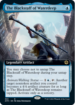 The Blackstaff of Waterdeep (BORDERLESS) (FOIL) - MAGIC SET NAME - 365 - Magic the Gathering Single Card