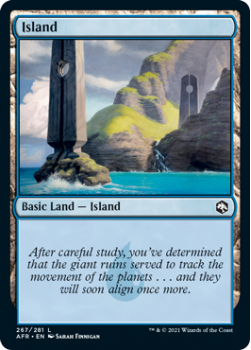 Island - ADVENTURES IN THE FORGOTTEN REALMS - 267/281 - Magic the Gathering Single Card