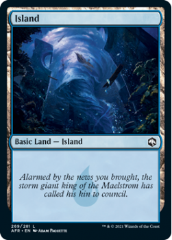 Island - ADVENTURES IN THE FORGOTTEN REALMS - 269/281 - Magic the Gathering Single Card