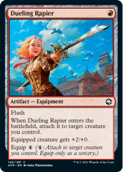Dueling Rapier - ADVENTURES IN THE FORGOTTEN REALMS - 140/281 - Magic the Gathering Single Card