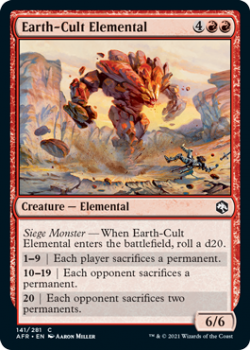 Earth-Cult Elemental - ADVENTURES IN THE FORGOTTEN REALMS - 141/281 - Magic the Gathering Single Card