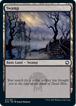 Swamp - ADVENTURES IN THE FORGOTTEN REALMS - 271/281 - Magic the Gathering Single Card