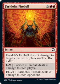 Farideh's Fireball - ADVENTURES IN THE FORGOTTEN REALMS - 142/281 - Magic the Gathering Single Card