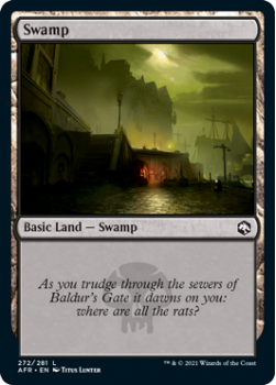 Swamp - ADVENTURES IN THE FORGOTTEN REALMS - 272/281 - Magic the Gathering Single Card