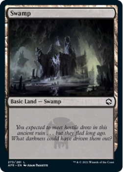 Swamp - ADVENTURES IN THE FORGOTTEN REALMS - 273/281 - Magic the Gathering Single Card