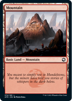 Mountain - ADVENTURES IN THE FORGOTTEN REALMS - 274/281 - Magic the Gathering Single Card