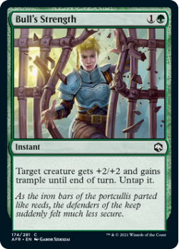 Bull's Strength - ADVENTURES IN THE FORGOTTEN REALMS - 174/281 - Magic the Gathering Single Card
