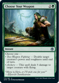 Choose Your Weapon - ADVENTURES IN THE FORGOTTEN REALMS - 175/281 - Magic the Gathering Single Card