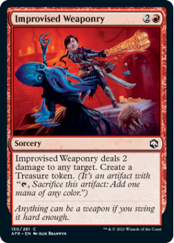 Improvised Weaponry - ADVENTURES IN THE FORGOTTEN REALMS - 150/281 - Magic the Gathering Single Card