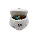 Ultra Pro D20 Plush Dice Bag White - Image 2