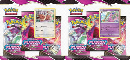 Pokemon Fusion Strike: 3 Pack Blister Set of 2