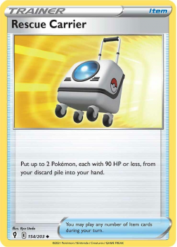 Rescue Carrier : SWORD AND SHIELD - EVOLVING SKIES - 154/203 - Pokemon Single Card