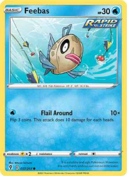 Feebas : SWORD AND SHIELD - EVOLVING SKIES - 37/203 - Pokemon Single Card