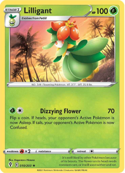 Lilligant : SWORD AND SHIELD - EVOLVING SKIES - 10/203 - Pokemon Single Card