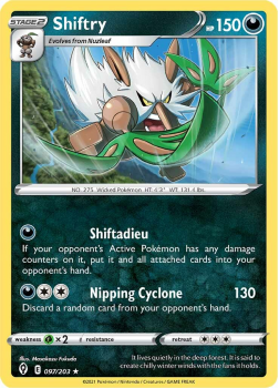 Shiftry : SWORD AND SHIELD - EVOLVING SKIES - 97/203 - Pokemon Single Card