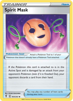 Spirit Mask : SWORD AND SHIELD - EVOLVING SKIES - 160/203 - Pokemon Single Card