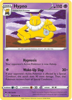 Hypno : SWORD AND SHIELD - EVOLVING SKIES - 62/203 - Pokemon Single Card