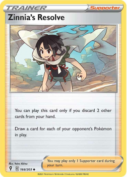 Zinnia's Resolve : SWORD AND SHIELD - EVOLVING SKIES - 164/203 - Pokemon Single Card