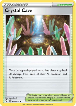 Crystal Cave : SWORD AND SHIELD - EVOLVING SKIES - 144/203 - Pokemon Single Card