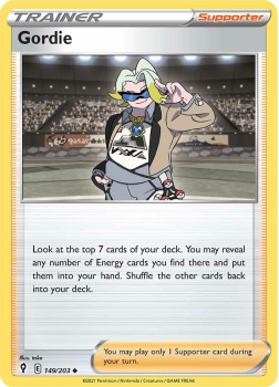 Gordie : SWORD AND SHIELD - EVOLVING SKIES - 149/203 - Pokemon Single Card