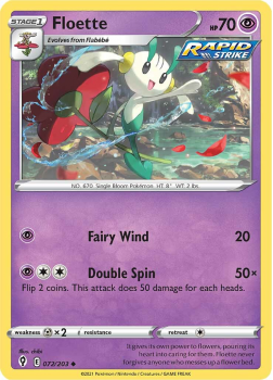 Floette : SWORD AND SHIELD - EVOLVING SKIES - 72/203 - Pokemon Single Card
