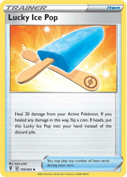 Lucky Ice Pop : SWORD AND SHIELD - EVOLVING SKIES - 150/203 - Pokemon Single Card