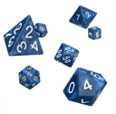 Oakie Doakie Dice Set RPG Marble - Blue (7) - Image 2