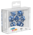 Oakie Doakie Dice Set RPG Marble - Blue (7)