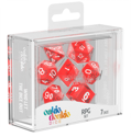 Oakie Doakie Dice Set RPG Translucent - Red (7)