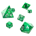 Oakie Doakie Dice Set RPG Translucent - Green (7) - Image 2