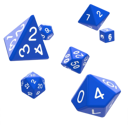 Oakie Doakie Dice Set RPG Solid - Blue (7) - Image 2