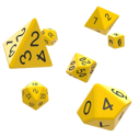 Oakie Doakie Dice Set RPG Solid - Yellow (7) - Image 2