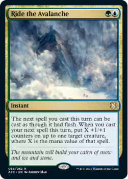 Ride the Avalanche - ADVENTURES IN THE FORGOTTEN REALMS COMMANDER - 054/062 - Magic the Gathering Single Card