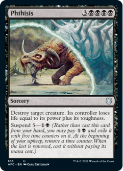 Phthisis - ADVENTURES IN THE FORGOTTEN REALMS COMMANDER - 105 - Magic the Gathering Single Card
