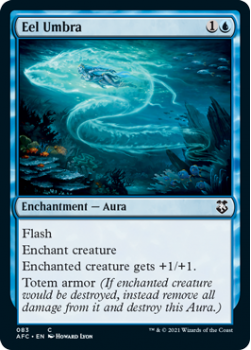 Eel Umbra - ADVENTURES IN THE FORGOTTEN REALMS COMMANDER - 083 - Magic the Gathering Single Card