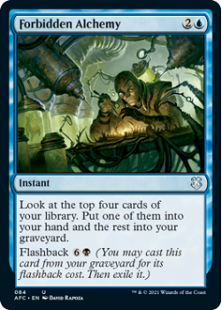Forbidden Alchemy - ADVENTURES IN THE FORGOTTEN REALMS COMMANDER - 084 - Magic the Gathering Single Card