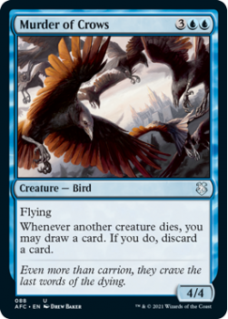 Murder of Crows - ADVENTURES IN THE FORGOTTEN REALMS COMMANDER - 088 - Magic the Gathering Single Card