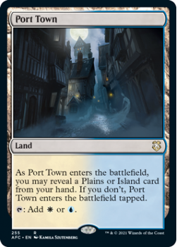 Port Town - ADVENTURES IN THE FORGOTTEN REALMS COMMANDER - 255 - Magic the Gathering Single Card