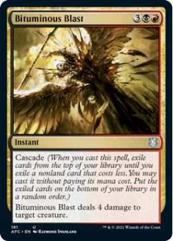 Bituminous Blast - ADVENTURES IN THE FORGOTTEN REALMS COMMANDER - 181 - Magic the Gathering Single Card