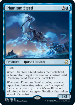 Phantom Steed - ADVENTURES IN THE FORGOTTEN REALMS COMMANDER - 018/062 - Magic the Gathering Single Card