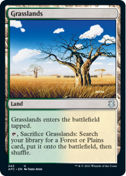 Grasslands - ADVENTURES IN THE FORGOTTEN REALMS COMMANDER - 242 - Magic the Gathering Single Card