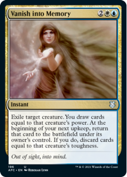 Vanish into Memory - ADVENTURES IN THE FORGOTTEN REALMS COMMANDER - 196 - Magic the Gathering Single Card