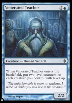 Venerated Teacher : THE LIST - Magic the Gathering Single Card