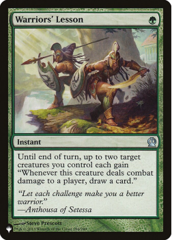 Warriors' Lesson : THE LIST - Magic the Gathering Single Card