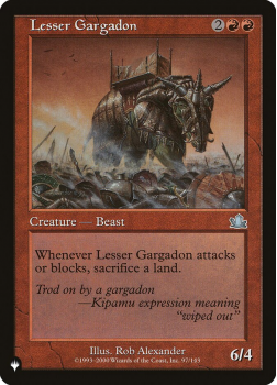 Lesser Gargadon : THE LIST - Magic the Gathering Single Card
