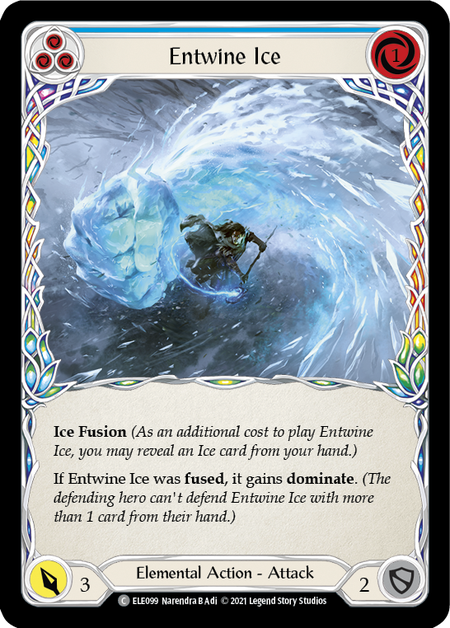 Entwine Ice (3) : ELE099 TALES OF ARIA (1st Edition) - Flesh and Blood Single Card Entwine Ice (3) : ELE099 TALES OF ARIA (1st Edition) - Flesh and Blood Single Card