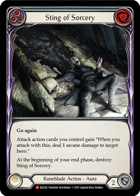 Sting of Sorcery : ELE226 TALES OF ARIA (1st Edition) - Flesh and Blood Single Card Sting of Sorcery : ELE226 TALES OF ARIA (1st Edition) - Flesh and Blood Single Card